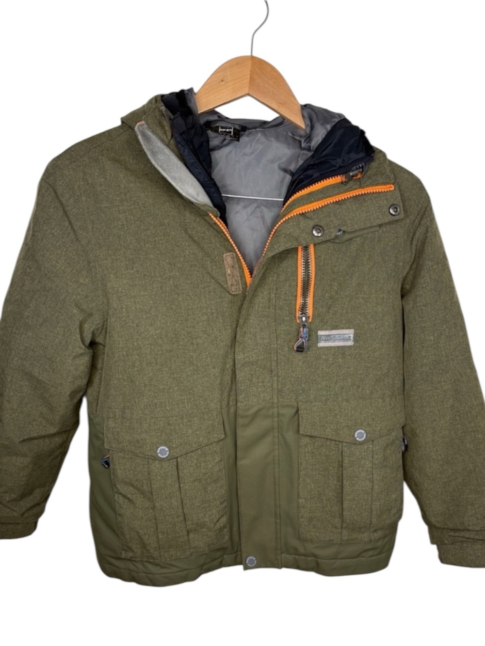 Ripzone Dark Green 2 Layer Kids Snow Winter Jacket Size Medium BLEMISH